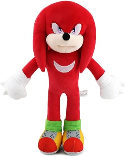 The Hedgehog Plush Toys 10 inches Sonic Plush Figures Gifts for Boys and Girls Cartoon Character Plush (Red)