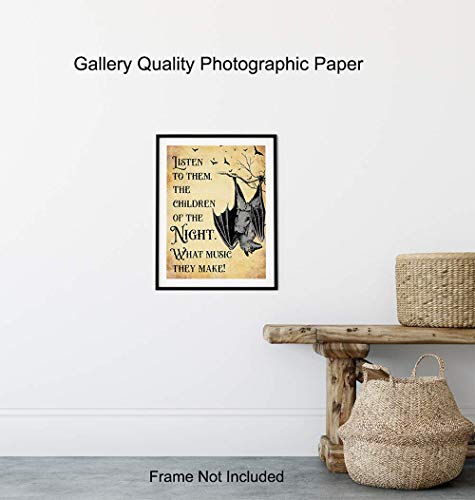 Yellowbird Art & Design Vampire Bat Creepy Spooky Bram Stoker Dracula Quote thumb #7