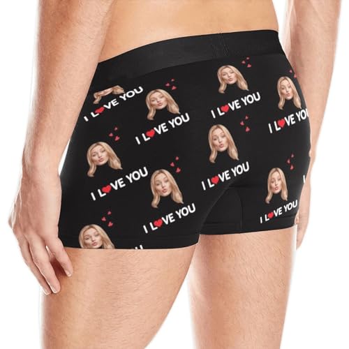 M YESCUSTOM Custom Boxers Briefs for Men Personalized Boxers with Face Mens Funny Underwear with Photo XS-5XL3