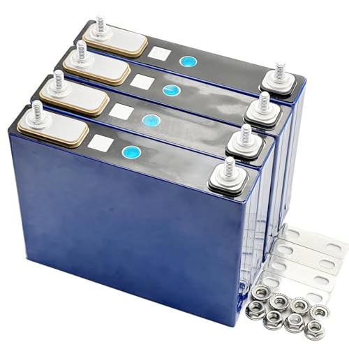 Image of Pack of 4-3.2V 50Ah LiFePO4 Cells Lithium Battery Iron Phosphate Deep Cycle Battery, Power Supply for RV, Boat, Golf Cart, Motor, UPS, Fish Finder, Lawn Mower, Off Grid, Solar Systems, etc.