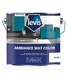 Consommation: 10m²/L LEVIS - Levis Ambiance Mat Color Peinture Acrylique Murs & Plafonds - Intérieur - Conditionnement 2,5L, Couleur BLANC