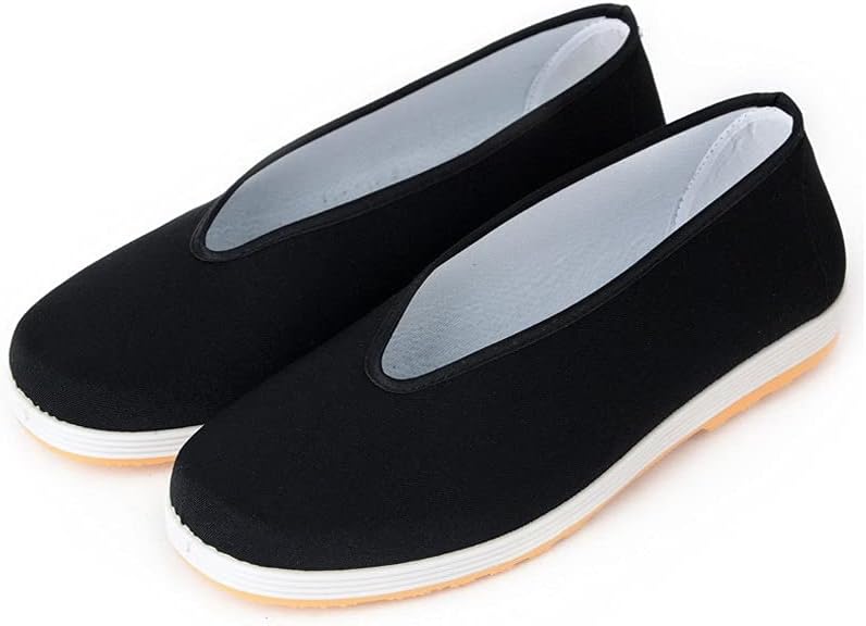 Men Shoes Retro Black Chinese Martial Art Workout Shoe for Sports Fitness Training (Color : B, Size : 40code) (B 36code)