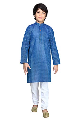 Image of BABA AND BABY Boy's Cotton Kurta Pyjama Set