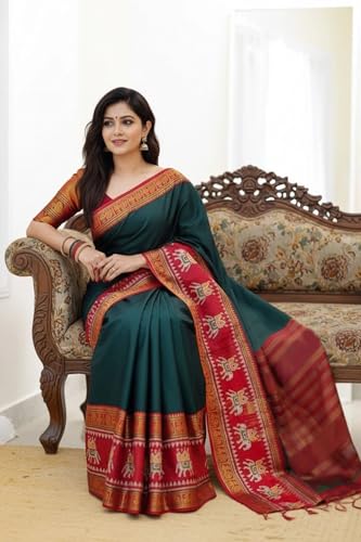 Image of SUPERLAXMI Self Design Kanjivaram Jacquard, Art Silk Saree