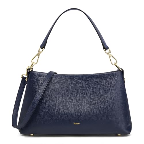 Bolso cruzado de cuero auténtico Kattee para mujer miniatura 1