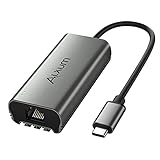 Alxum 2.5Gbps Ethernet Adapter, USB-C to 2.5G Ethernet Adapter, for 10/100/1000/2500 Gigabit RJ45 Ethernet LAN Network Connection, Compatible with Mac and Windows, Aluminum