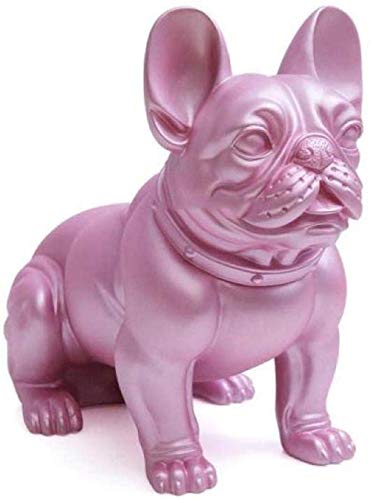 Statue bouledogue français pour décoration salon : modèle ornement de simulation d'ameublement