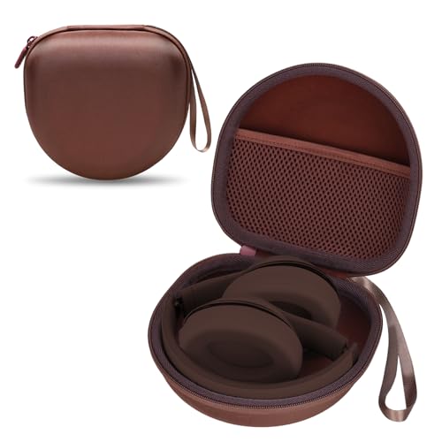 Image of Headphone Headset Case for Beats Studio Pro Solo 4 /JLab JBuds Lux ANC /JBL /TOZO /BERIBES /Picun /KVIDIO Noise Cancelling Over-Ear Foldable Headphone, Brown