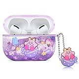 Mibonny Cute AirPods Pro Case Cover Japan Cartoon Anime Design Clear Glitter Liquid Quciksand Hard S