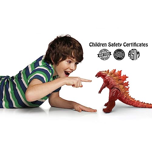 Tequilafy Godzilla Action Figure - Dinosaur Toys - Movie Monster Series - Dinosaur Figure Model Decoration - The Best Gift For Children Boys Girls-12 (Red) + Gift 50 Brand Stickers And Travel Bag #TOP2
