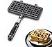 Piec top waflowy żelazo nie ma waflowe żelaza waflowe waflowe formy Mater Masher i gofrowanie do pieczenia na gofry Toster i przekąski śniadanie itp. wangyiren93 (Color : Black, Size : 33x21cm)
