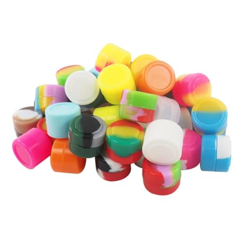 Vegcorn 2ml Silicone Wax Concentrate Containers Non-stick Jars Multi-use (15)