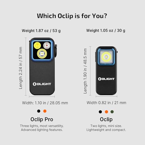 OLIGHT Baton4 Premium Edition EDC Flashlight 1300 Lumens Bundle with Type-C Charging Case Bundle with Oclip Pro 500 lm Clip-on Light - image 8