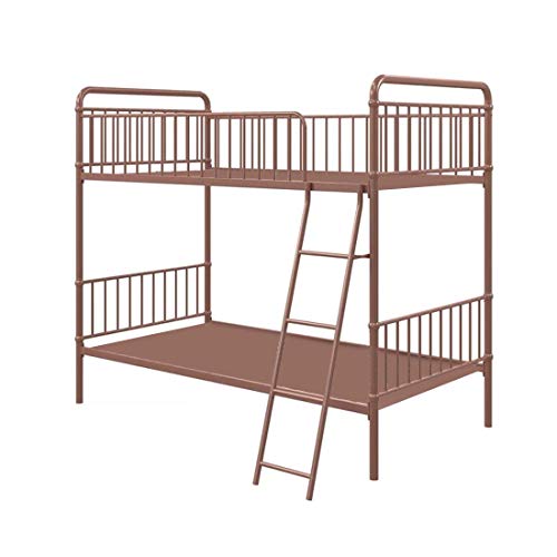 Image of APRODZ Marks Twin Bunk Bed (Metal - Gold Powder Coated)
