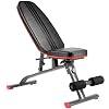 Halterbank, verstelbaar, inklapbaar, negatieve bank, platte bank, multifunctionele schuine bank, fitness-trainingsbank voor training van het hele lichaam thuis, work-outbank, home gym tot 250 kg