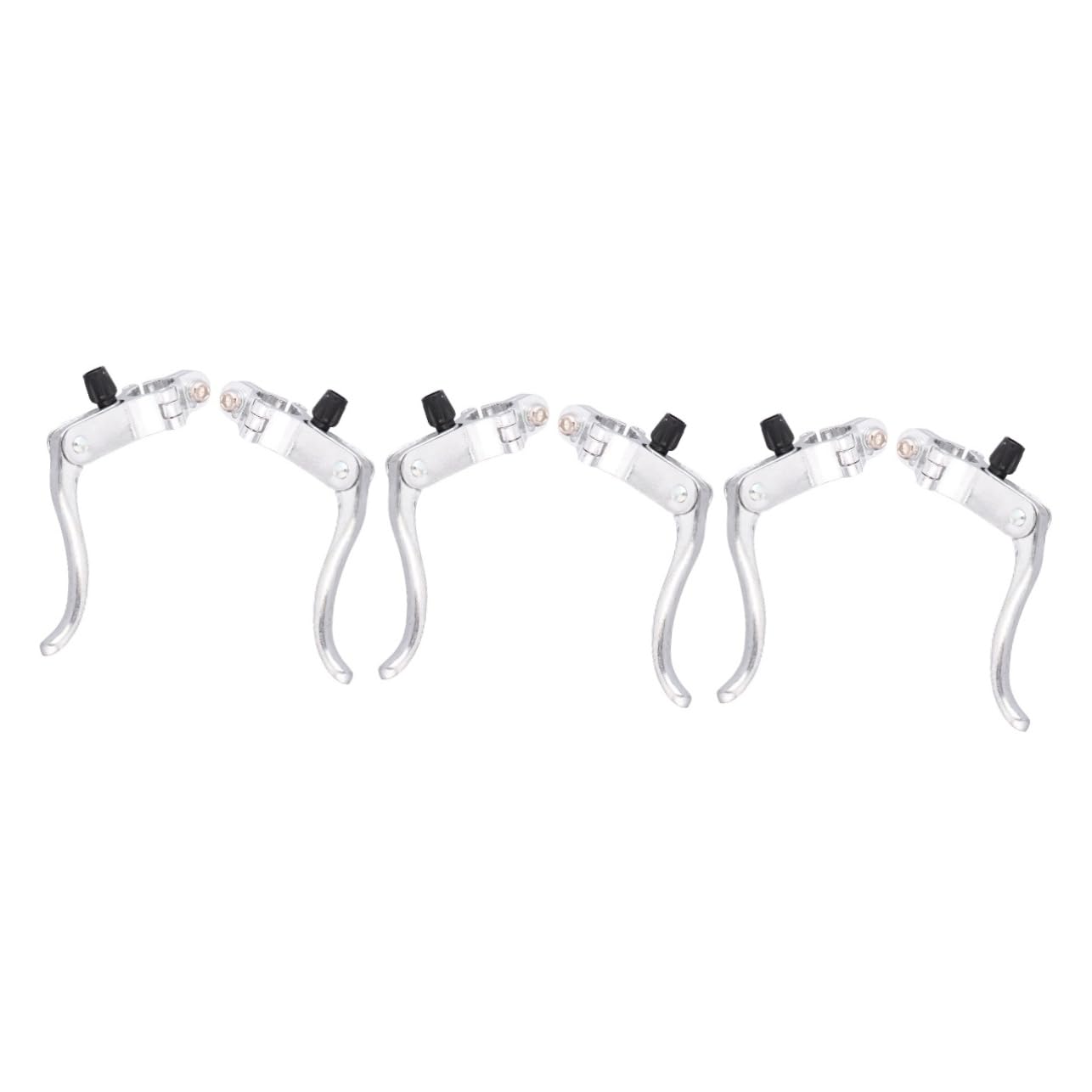 3 Paia Maniglia del Freno della Bici Leve dei Freni all'estremità del Manubrio Leve dei Freni per Mountain Bike Leve dei Freni Stradali Kit di Riparazione per Biciclette Silver