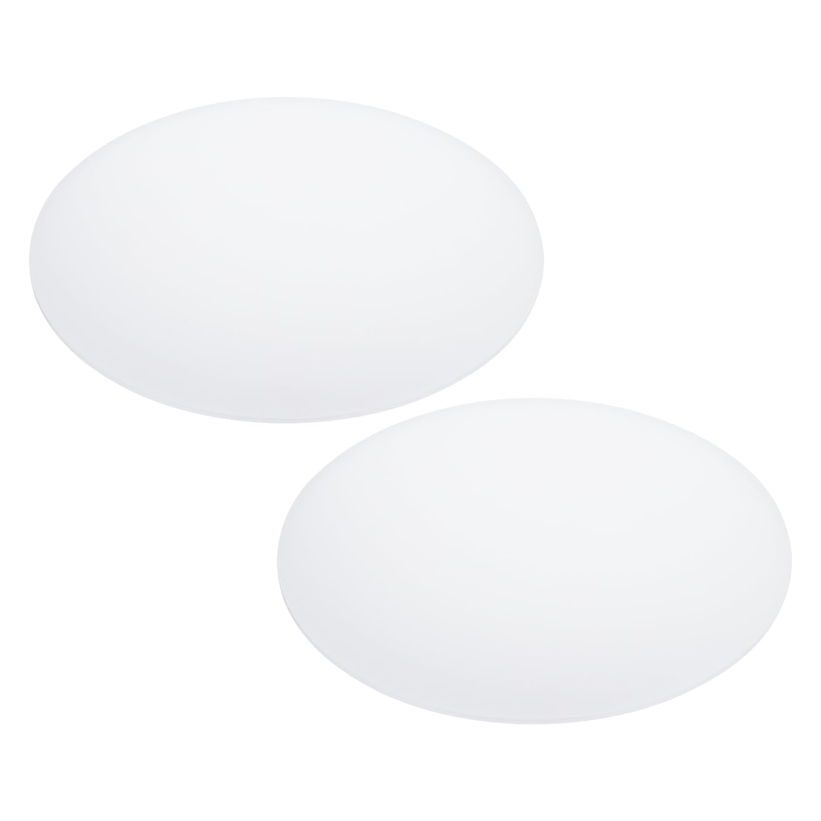 PATIKIL 12" Diameter Lampshade Diffuser, 2 Pcs 2mm Thick Round Diffuser Sheet for Drum Lampshades, Pendants Light, DIY Light Shield, Frosted White