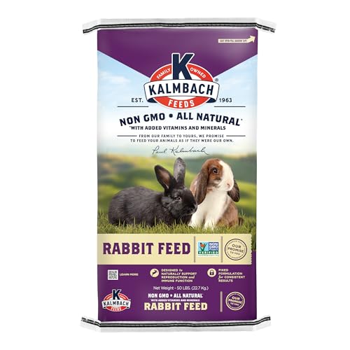 Kalmbach Feeds 16% Non-GMO Complete Rabbit Pellet for All Rabbits, 50 lb Bag