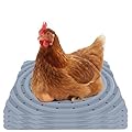 Lil'Clucker Washable Chicken Nesting Pads for Laying Eggs Nesting Pads for Chicken Coop Nesting Chickens Durable Chicken Bedding for Coop, Poultry Nest Box Pads for Chickens (Gray, 4-Pack)