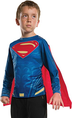 Rubie's Boys Justice League Superman Costume Top, Medium, As Shown