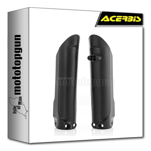 Couvercle de fourche Acerbis noir pour réparer le train avant de Gas Gas MC 85