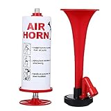 Prise en main confortable : la conception ergonomique poignée du klaxon pompe à air offre une prise en main confortable, réduisant la fatigue des mains, klaxon de bateau, klaxon à air