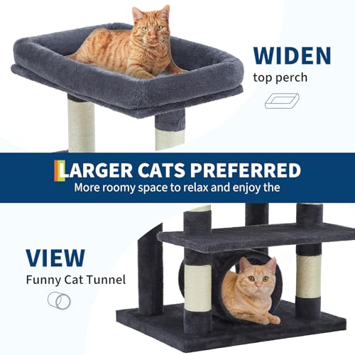 Árbol para gatos grande con rascadores y hamaca miniatura 2