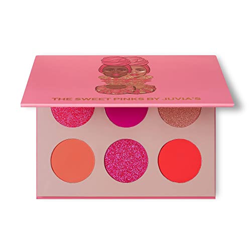 Juvia's Place Deep Fuchsia, Soft And Sweet Pink Eyeshadow Palette - Professional Eye Makeup, Pigmented Eyeshadow Palette, Makeup Palette For Eye Color & Shine, Pressed Eyeshadow Cosmetics, Shades Of 6 #TOP21
