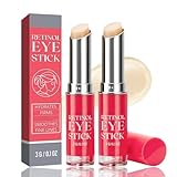 2 Stück Retinol Augencreme gegen Falten und Augenringe - Retinol Eye Cream Stick - Augenringe Entfernen - Augencreme gegen Tränensäcke - Anti Falten Augensalbe, Feuchtigkeitsspendende