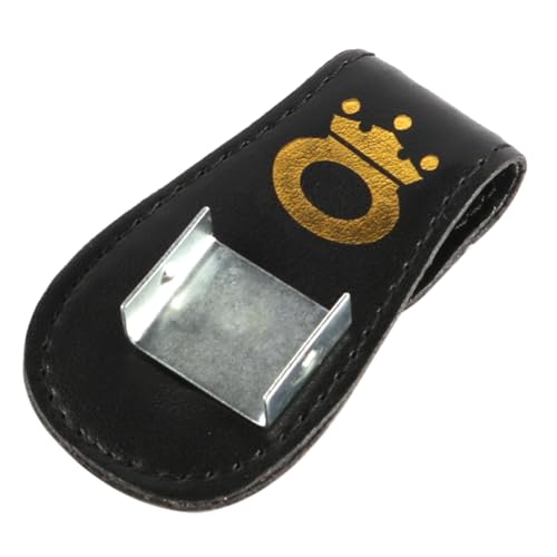 Laroal Accessoires de billard Snooker Clip de ceinture magnétique en cuir Porte-craie Accessoire pour rangement de craie de queue de billard et accessoire...