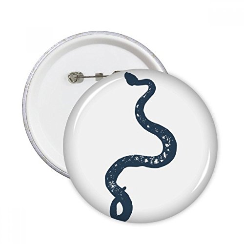 Badge Serpent Noir original - Une idée cadeau de l'animal unique
