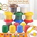 Color Dough Sets for Kids Ages 4-8, Play Kitchen Ice Cream Maker Color Dough Set for Kids Ages 3+, Arts Crafts play Food Toys for Girls Boys,8 Cans of Modeling Compound,2 oz Cans,Multicolor