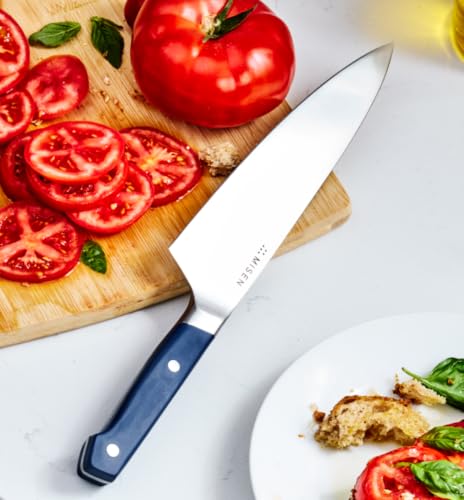 Image of Misen 8 Inch Chef's Knife, ACUTO440 Japanese High-Carbon Steel Kitchen Knife, Blue