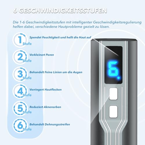 Microneedling Pen P-Beauty M20 Hydra mit Lichttherapie und Serumzufuhr
