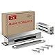 LouMaxx Magnetschnäpper extrastark - Haltekraft 25kg - 2er Set aus Edelstahl – Türmagnet - Schrankmagnet – Möbelmagnete – Tuer Magnetverschluss Edelstahl– Magnethalter Schranktür für sicheren Halt…