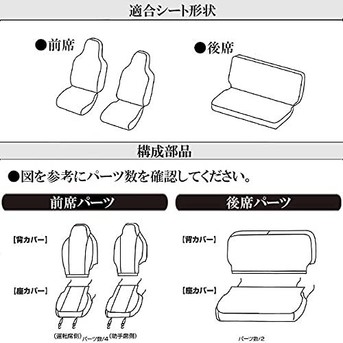 ボンフォーム ハイゼットカーゴ シートカバー 4477-09BK