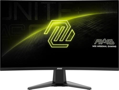 MSI MAG 27CQ6F Monitor Gaming da 27" WQHD Curvo - Pannello VA Rapid 1500R (2560 x 1440), 180 Hz / 0.5ms (GtG, Min.), Adaptive-Sync - DP 1.4a, HDMI 2.0b CEC - Scheda video - Immagine 1