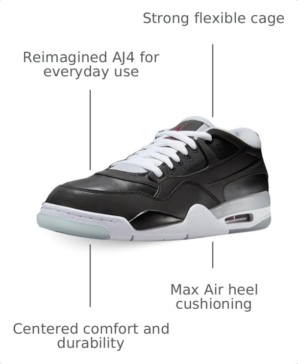 Image of Air Jordan 4 RM Men's Shoes (FQ7939-004, Black /White)