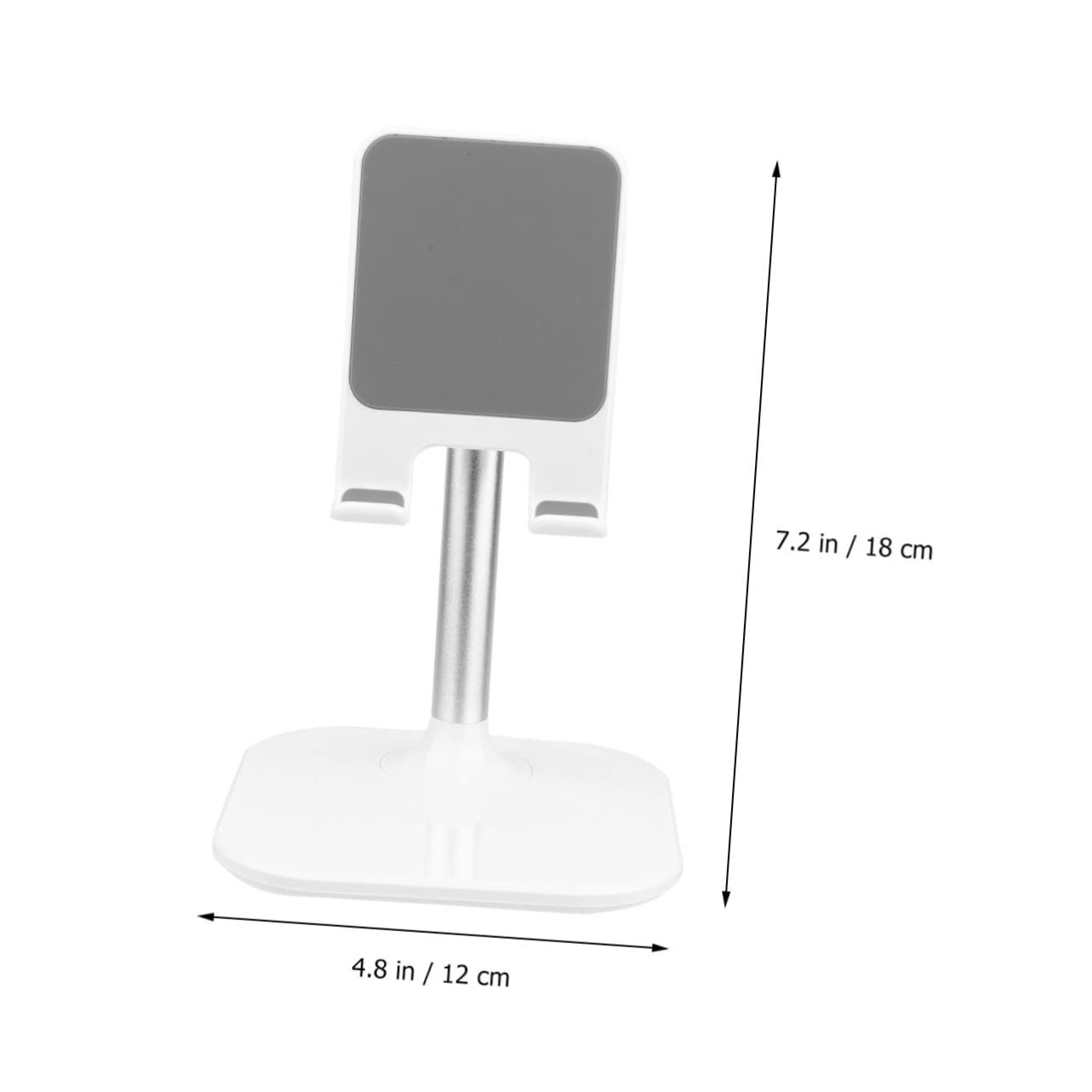 PartyKindom 2pezzi Supporto Per Smartphone e Tablet Da Scrivania Staffa Telescopica Per Videochiamate e Visione Bianco