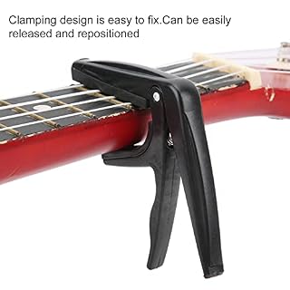 Capo ukulélé pour guitare 4 cordes avec coussin en silicone pas en plastique outil de serrage de réglage léger… – Image 2