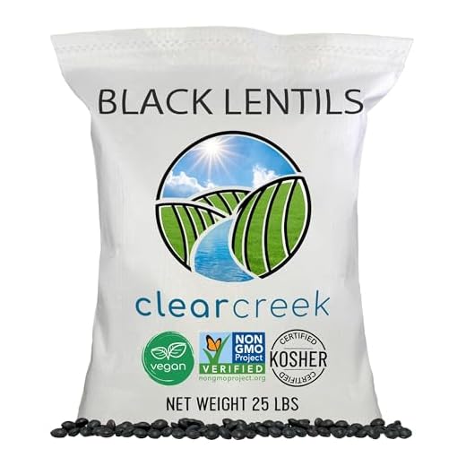 Black Beluga Lentils - 25 LBS Bulk