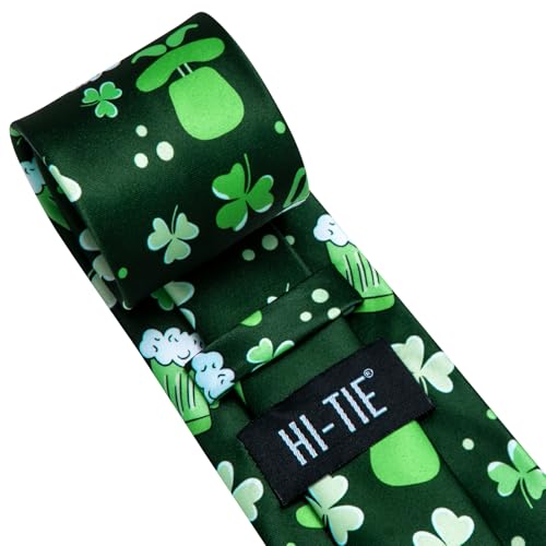Image of Hi-Tie Men's Tie Sets Silk Paisley Striped Necktie Pocket Square Cuff-links Sets Wedding Business Holiday