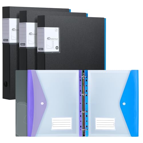 URbantin Ringbuch A4,Ringordner mit 24 Kunststoff...