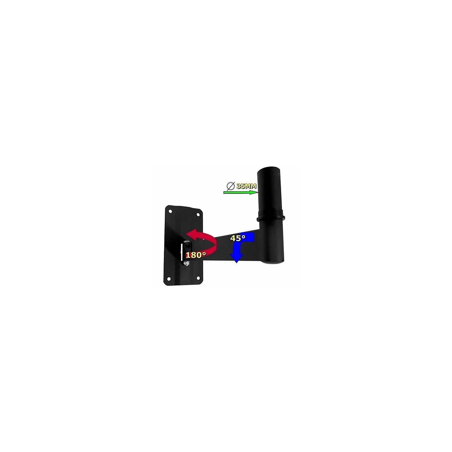 2 Supports muraux pour Enceintes Ibiza SSW- 09