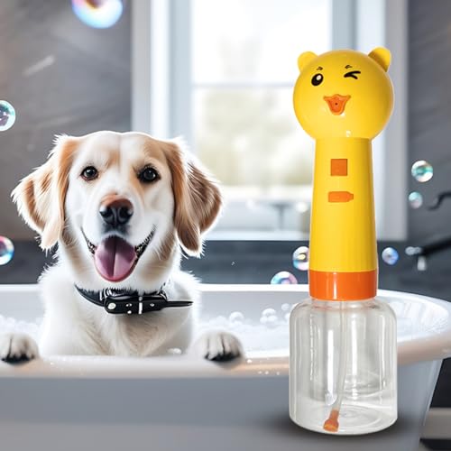 Distributeur de savon pour chien electrique 350ml rechargeable pour douche et bain