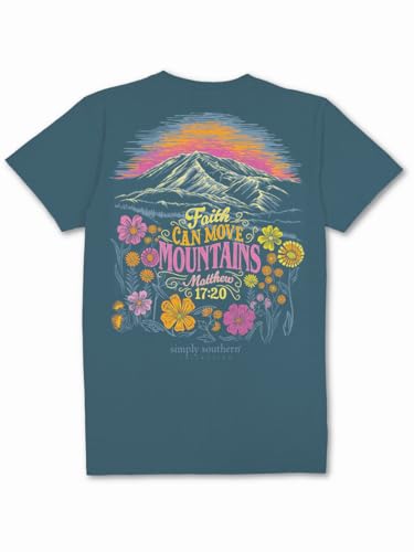 Simply Southern Faith Can Move Mountains Women's T-Shirt