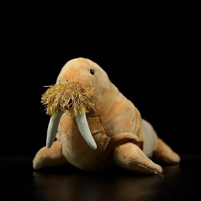 lilizzhoumax Walrus Plush Toy 30cm/12inch Cute Realistic Stuffed Wild Arctic Animals Super Soft Amphibians Home Decoration Perfect Playtime Companions Gift for Kids Boys Girls