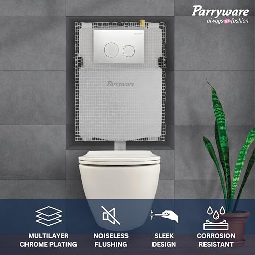 Image of Parryware Linea Plus Concealed Flush Tank Without Frame Without Flush Plate for Wall Hung Commodes | In-Wall Toilet Flush Tank for Modern Bathrooms| Durable & Space-Saving | E812099