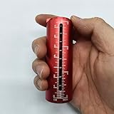 Pool Quarter Coin Holder dispensers, Metal Aluminum Material Spring Loaded, 33 Coin Capacity, Transparent Slot, Measuring Function (Dark Blue)