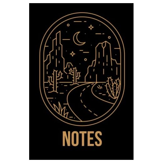 Black Desert Themed Journal/Notebook 6x9 120 Pages